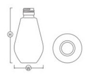 ハーバリウム用ガラス瓶ボトル電球型詳細画像