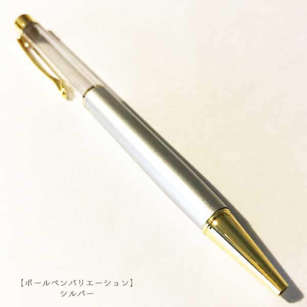 ハーバリウムボールペン手作りキット シルバー色 ボールペン花材オイル説明書セット ハーバリウムペン ハーバリウム通販販売店ＰＡＶＯ