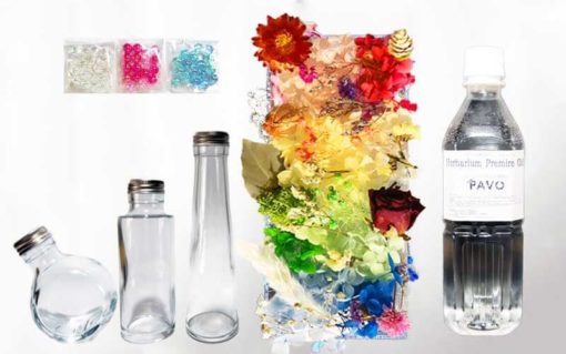 ハーバリウム ハーバリウムキット 手作りキット 手作り 花材 ハーバリウムオイル ガラス瓶 材料 セット