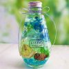 ハーバリウム [Frutas] お祝いや内祝いに ブルー × グリーン 青色 × 緑色 電球型ガラス瓶ボトル