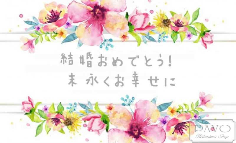 メッセージカード ギフトカード 結婚おめでとう!-末永くお幸せに