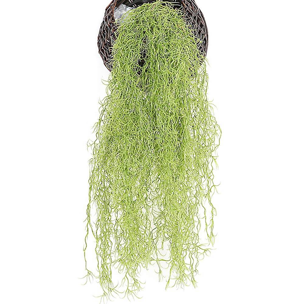 718HPPUDZHL アーティフィシャルグリーン フェイクグリーン インテリア 造花 植物 ハンギングブッシュ スパニッシュモス 苔