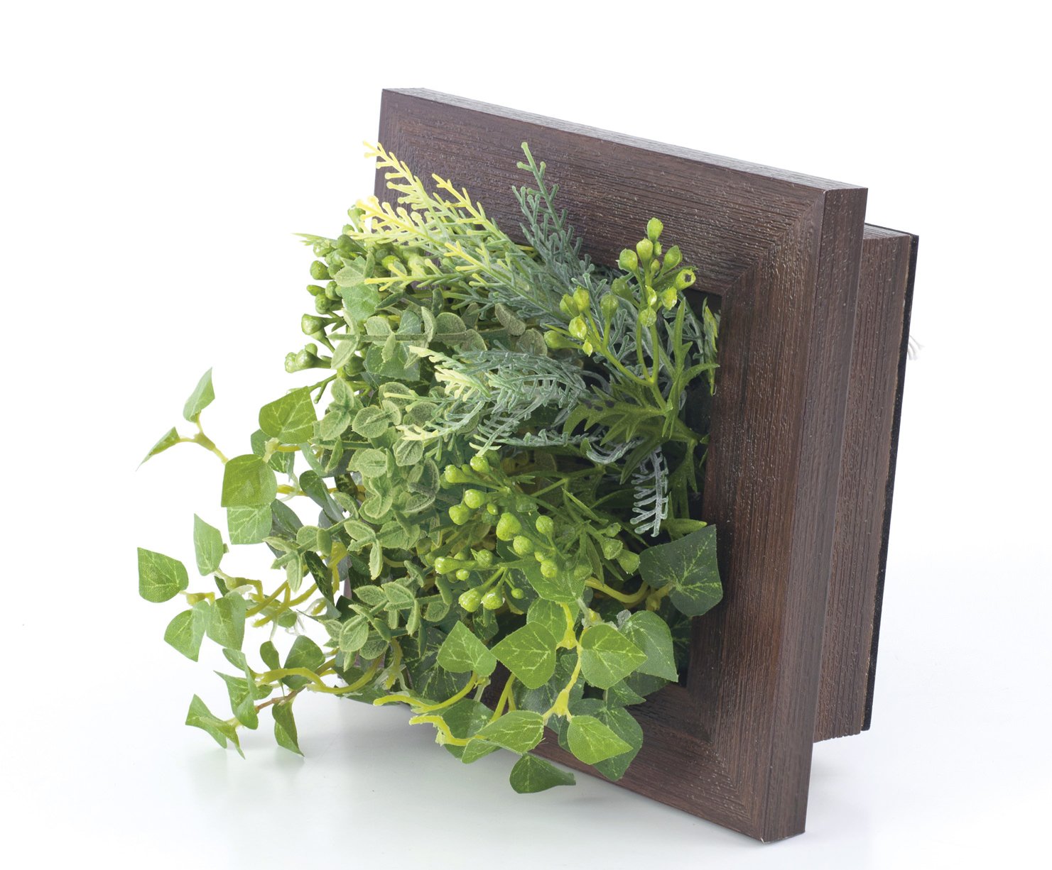 観葉植物 造花 ミニ インテリア 消臭 CT触媒 フェイクグリーン 人工 アーティフィシャルグリーン 植物 壁掛け 額 グリーンウォール
