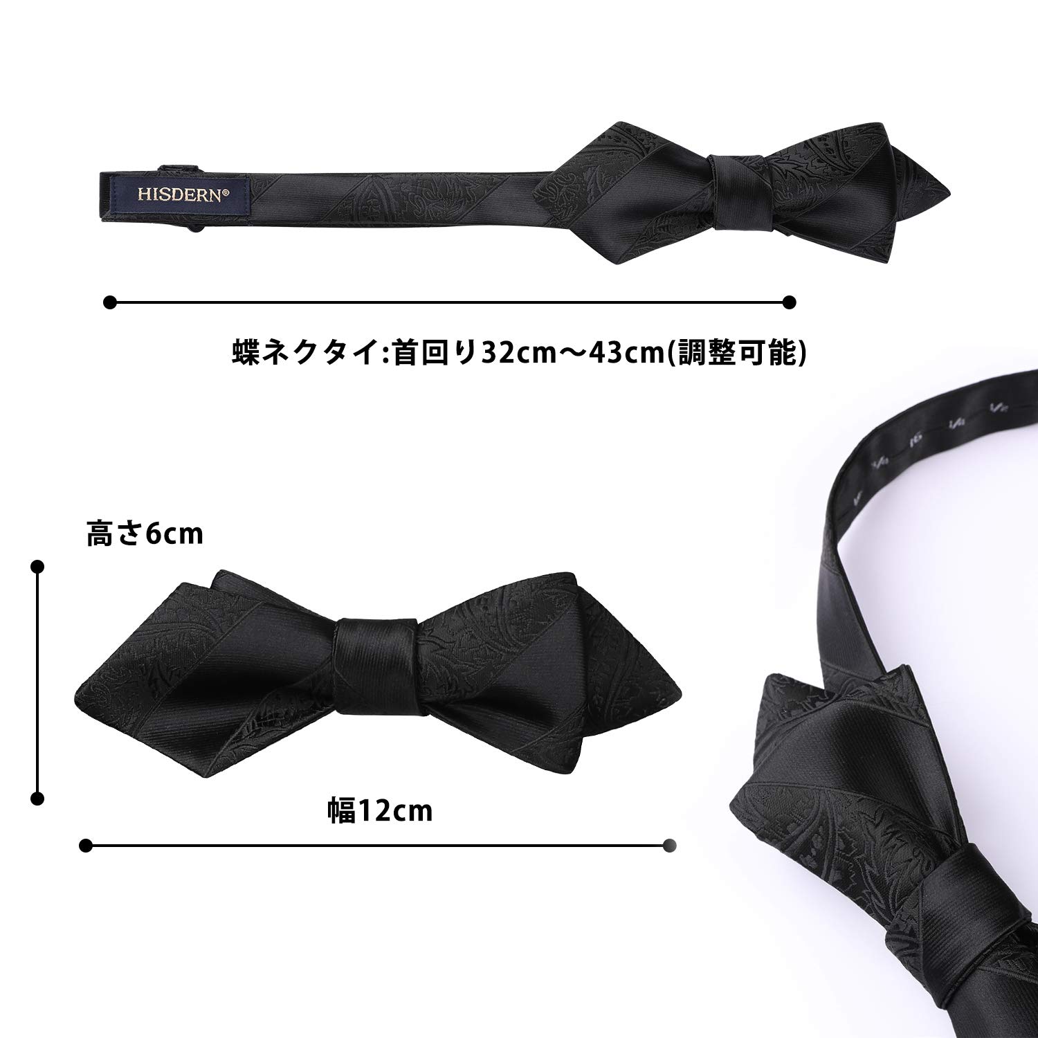 71Yh34OllWL 花がら 花柄 蝶ネクタイ メンズ 結婚式 チーフ セット シルク プレゼント ギフト