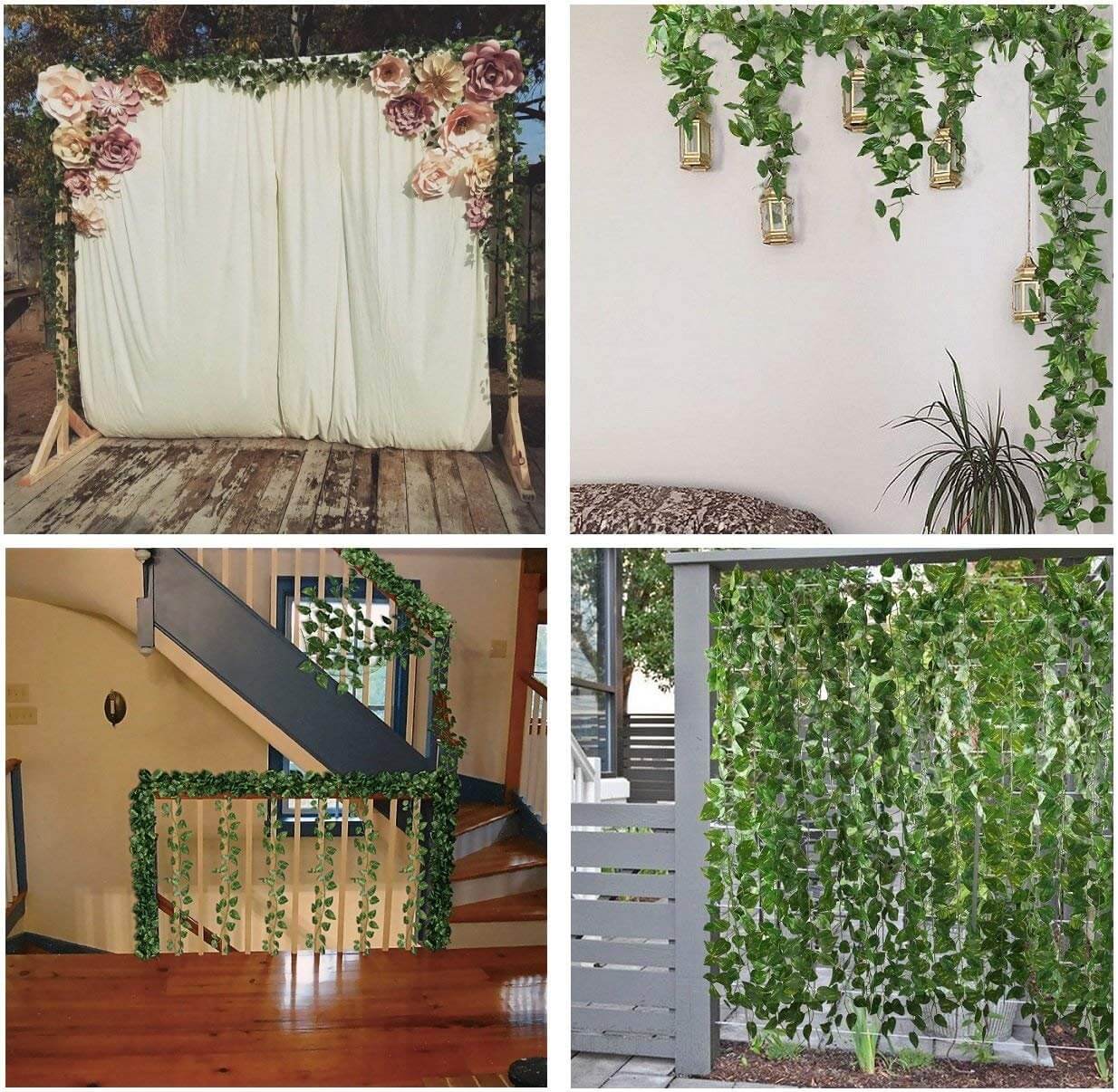 アーティフィシャルグリーン 造花 観葉植物 人工観葉植物 フェイクグリーン 緑 葉 壁掛け 吊り人工植物 枯れないグリーン