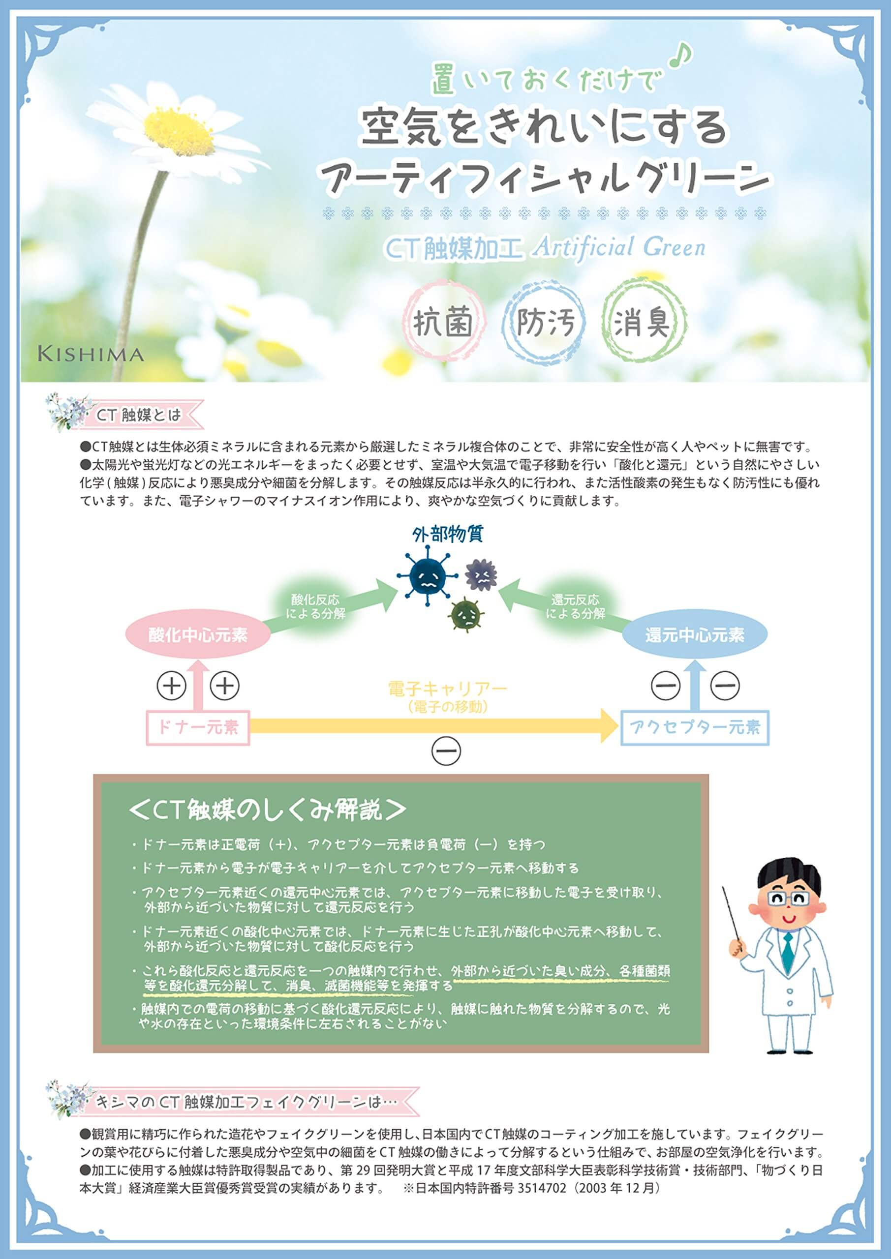 観葉植物 造花 ミニ インテリア 消臭 CT触媒 フェイクグリーン 人工 アーティフィシャルグリーン 植物