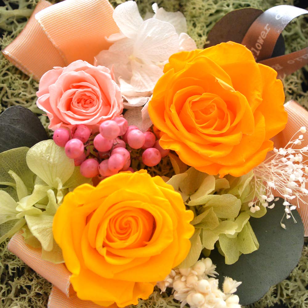 71ss29zIxcL プリザーブドフラワー ギフト 香り フラワーボックス プレゼント フラワー ボックス フラワーアレンジメント アロマ 花